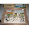 Image 1 : (3) PIECE ASSORTED FINE ART LOT INCLUDING VINTAGE ORIGINAL PAINTING, ALL FRAMED
