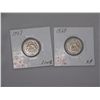 Image 1 : (2X$) U.S SHIELD NICKELS 1868 XF CONDITION,1869 FINE CONDITION