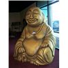 Image 1 : VERY LARGE GOLD PAINTED SEATED BUDDHA  PROP SET PIECE FROM RIO HOTEL, LAS VEGAS MASQUERADE VILLAGE