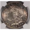 Image 2 : 1898 MORGAN SILVER DOLLAR, NGC MS-64+  BEAUTIFUL PERIMETER COLORS!