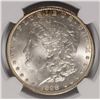 Image 2 : 1898-O MORGAN SILVER DOLLAR, NGC MS-64+  WHITE, A LITTLE COLOR OBV  12 O' CLOCK