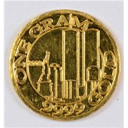 1 GRAM .999 GOLD FROM THE COHEN MINT ( 31.10384  GRAMS ) = ONE TROY OUNCE )