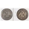 Image 2 : (2) SEATED HALF DOLLARS 54-O, 55-O)
