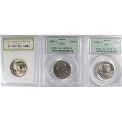 (3) SLABBED SUSAN B ANTHONY DOLLARS (79-D, 2- 80S)