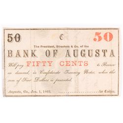 1863 50c  Bank of Augusta