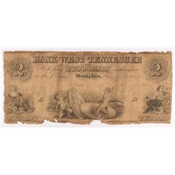 1864 $2 Bank West Tennessee