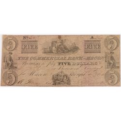 1842 $5 Commerical Bank of Macon, GA