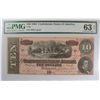 Image 1 : 1864 $10 CONFEDERATE STATES OF AMERICA PMG 63 EPQ