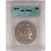 Image 1 : 1876 TRADE DOLLAR, ICG PROOF-63  WHITE  VERY RARE, ONLY 1150 PIECES WERE MINTED