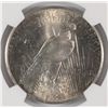 Image 3 : 1925 PEACE SILVER DOLLAR, NGC MS-65 GEM BLAST WHITE!