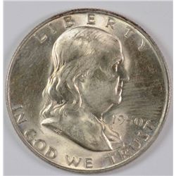 1950-D FRANKLIN HALF DOLLAR,MS-65 GEM!!