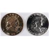 Image 1 : ( 2 ) 1961 GEM PROOF FRANKLIN HALF DOLLARS