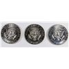 Image 2 : ( 3 ) PIECES GEM PROOF KENNEDY HALF DOLLARS