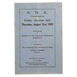 THE 1922 ANA CONVENTION SALE