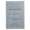Image 1 : THE 1922 ANA CONVENTION SALE
