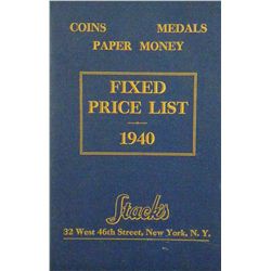 STACK’S 1940 FIXED PRICE LIST