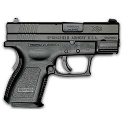 SPRINGFIELD ARMORY XD SUB-COMPACT 9MM MFG MDL #: XD9801