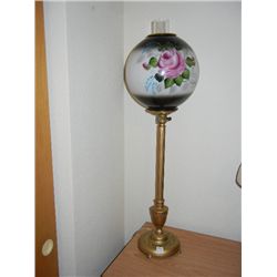 Gone With the Wind Candlestick Lamp/Hand Painted Shade