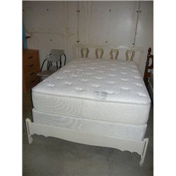 Full size Bed w/ Jacqueline Smith Mattress Like New  & Box Springs French Provincial