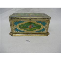 Vintage Art style Tin Chocolate Box