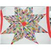 Image 1 : Hand Stitched Lone Star Quilt   full size  new  never used,   bright vivid colors, color set & washe
