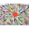 Image 3 : Hand Stitched Lone Star Quilt   full size  new  never used,   bright vivid colors, color set & washe