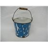 Image 1 : Blue Sponge Porcelain Enamel Ware Bucket, damaged/has holes