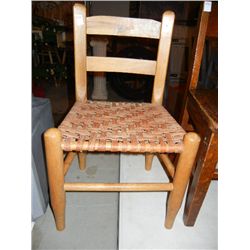 Sm.Rush Bottom Childs Chair