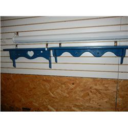 2- Blue Painted Wall Shelves