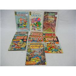 10-25 Cent Comics- 5- Master of Kung Fu, 2-Dagar-2- Wacky Adventures of Cracky