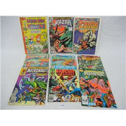 9-50-Cent Comics- Superman, Superwoman, Conan, Shogun, Defenders, Micronauts, Kazar,Richie Rich