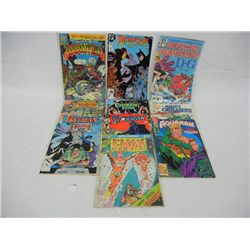 10-1.00 Comics, Eman,Aquaman, Starman,Batman,Mighty Crusaiders, Camelot, Xanadu, Marvel Universe, De