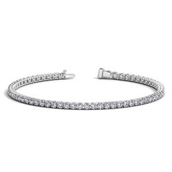14K White Gold Round Diamond Tennis Bracelet (3 ct. tw.)