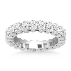 14K White Gold Princess Cut Diamond Eternity Ring