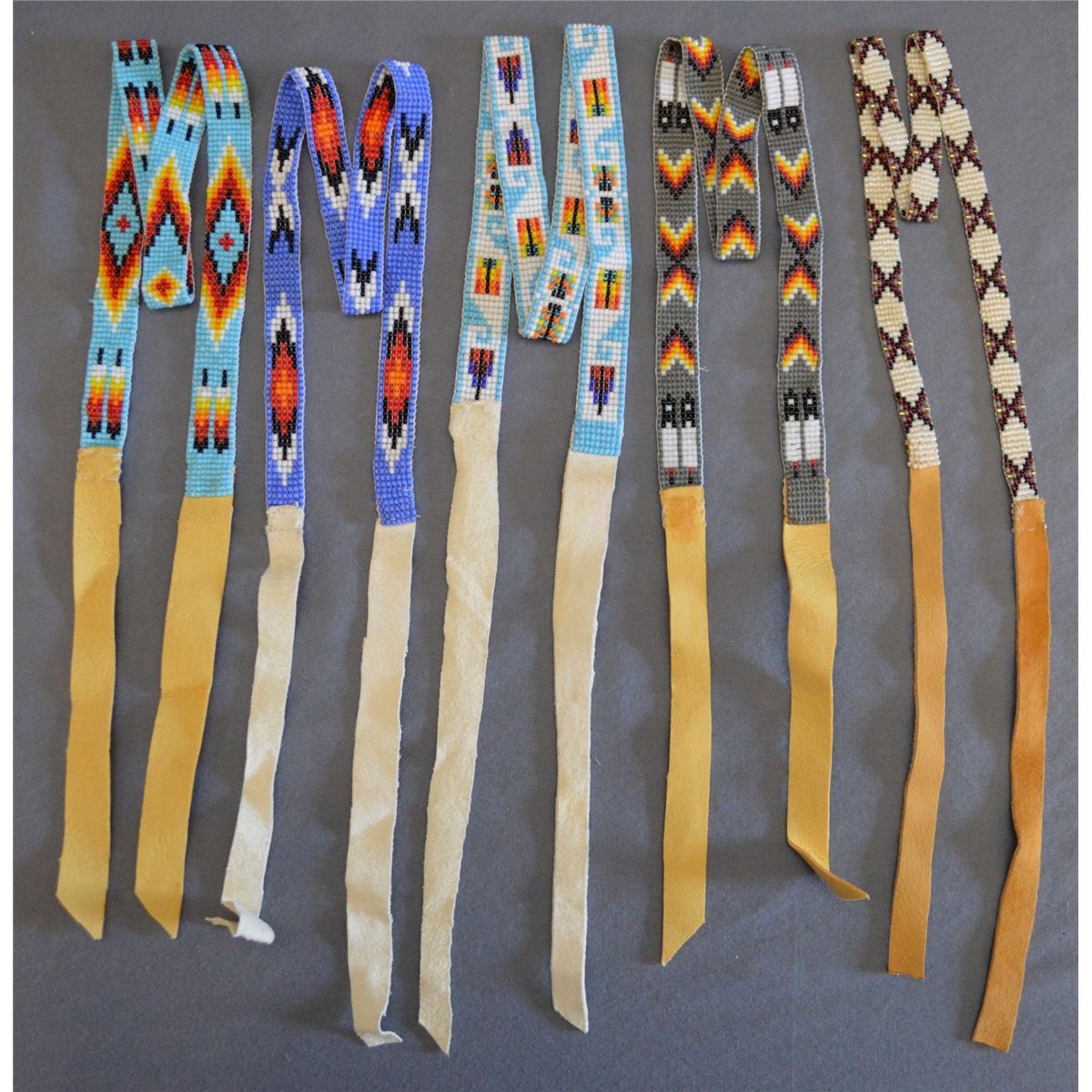 FIVE BEADED HAT BANDS
