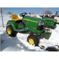 John Deere X475 w/54" deck, 3 pt weights SN-M0X475A012188