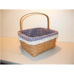 1985 Longaberger Basket Large Square Basket W/Handle