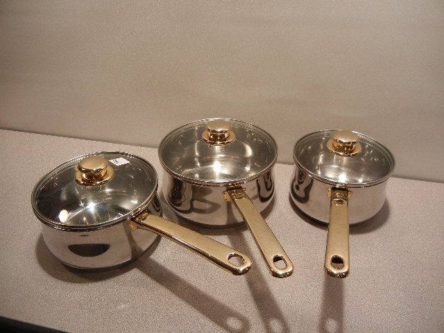 Chef's Secret Professional Series 18/10 Stainless Steel 3 Pcs. Sauce ...