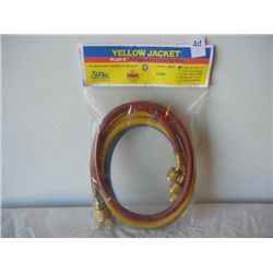 Yellow Jacket 21983 3-Pack PLUS 11 1/4 Charging Hoses W/Dble Barrier Protection 36 " Standard