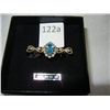 Image 1 : Sterling Silver Swiss Blue Topaz Pin