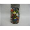 Image 1 : Quart Jar of Marbles, some shooters