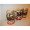 Image 1 : 3-Budweiser Anheuser- Busch Steins  Collector Series