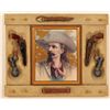 Image 1 : Buffalo Bill Chip Carved Mirror with Colt Pistols