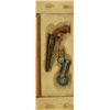 Image 3 : Buffalo Bill Chip Carved Mirror with Colt Pistols