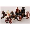 Image 1 : Cast Iron Fire Engine Pumper & Team