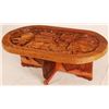 Image 1 : African Hand Carved Wildlife Table