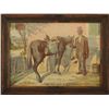 Image 1 : Green River Whiskey Framed Advertising Lithograph