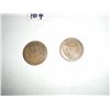 Image 2 : 1911 wheat pennies x2