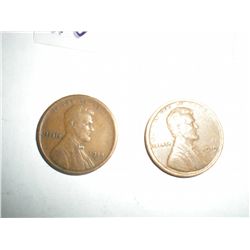 1919S,P wheat pennies two coin set high grade coins!!