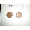 Image 2 : 1919S,P wheat pennies two coin set high grade coins!!
